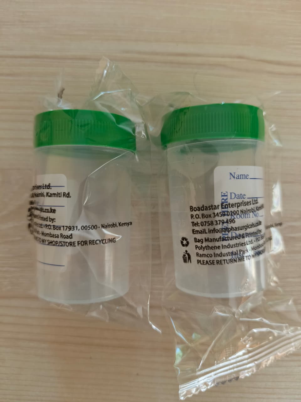 Sterile Urine Container